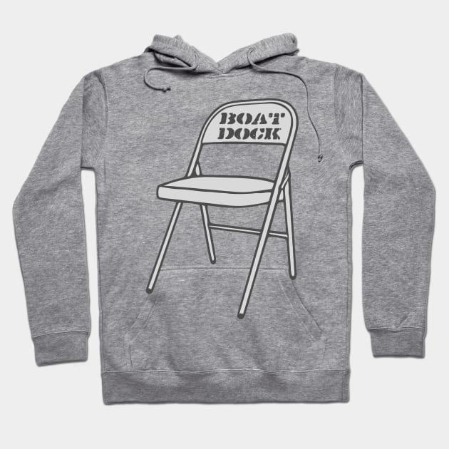 The Boat Dock Folding Chair Hoodie by Etopix